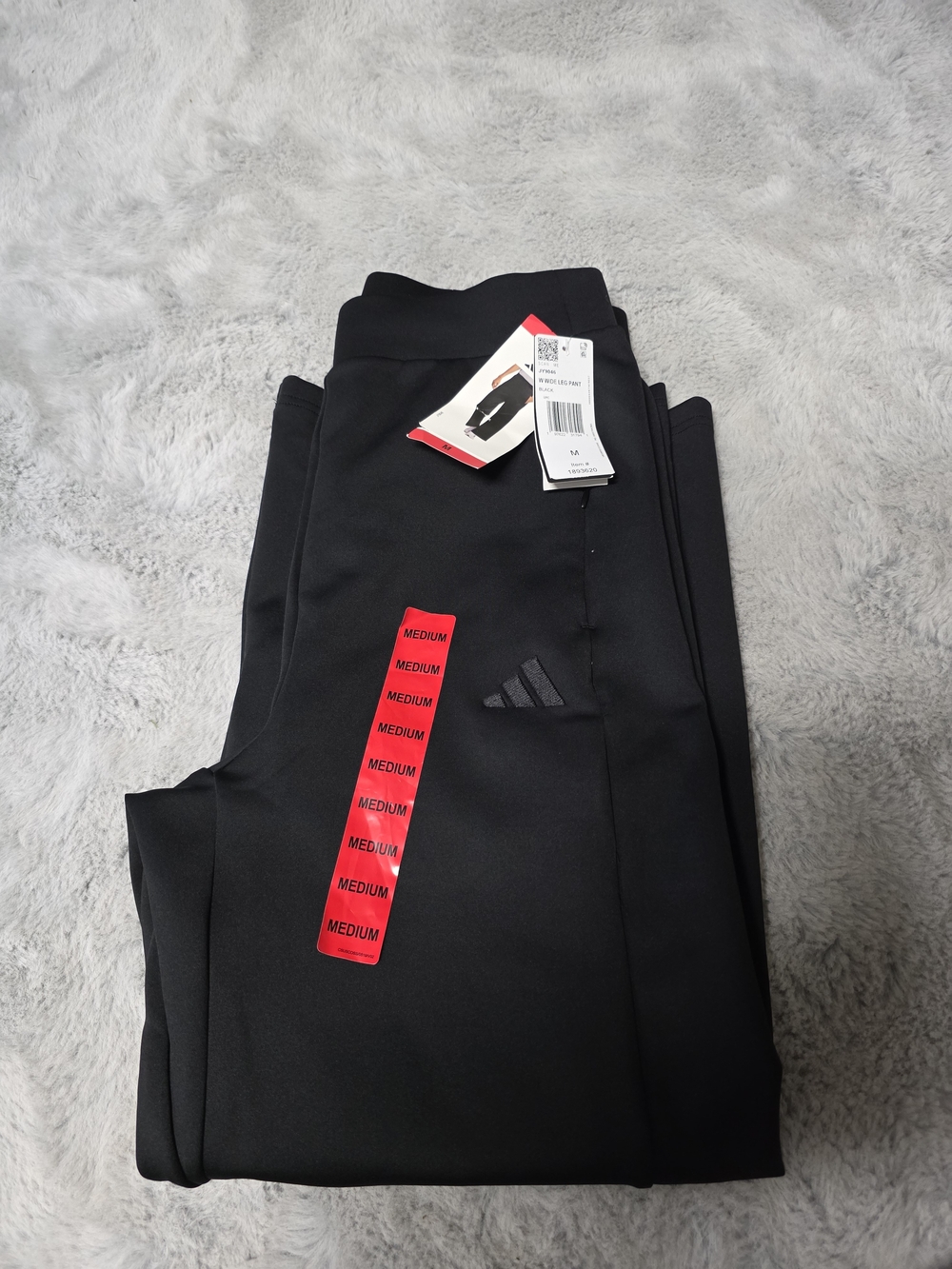 NWT adidas Black Athletic Track Pants - Black